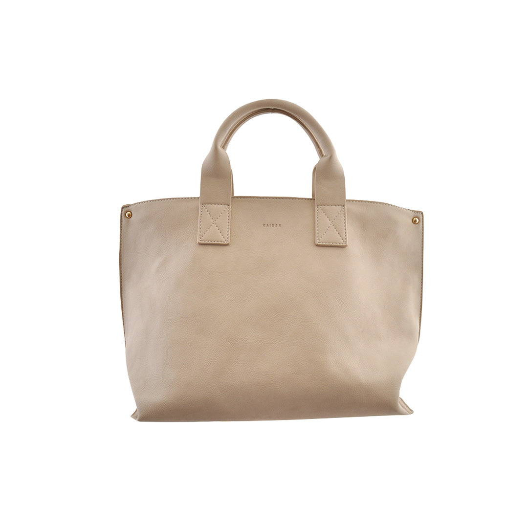 Medium Satchel Tote - Beige